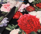 Róże D-153, materiał tapicerski, dekoracyjny